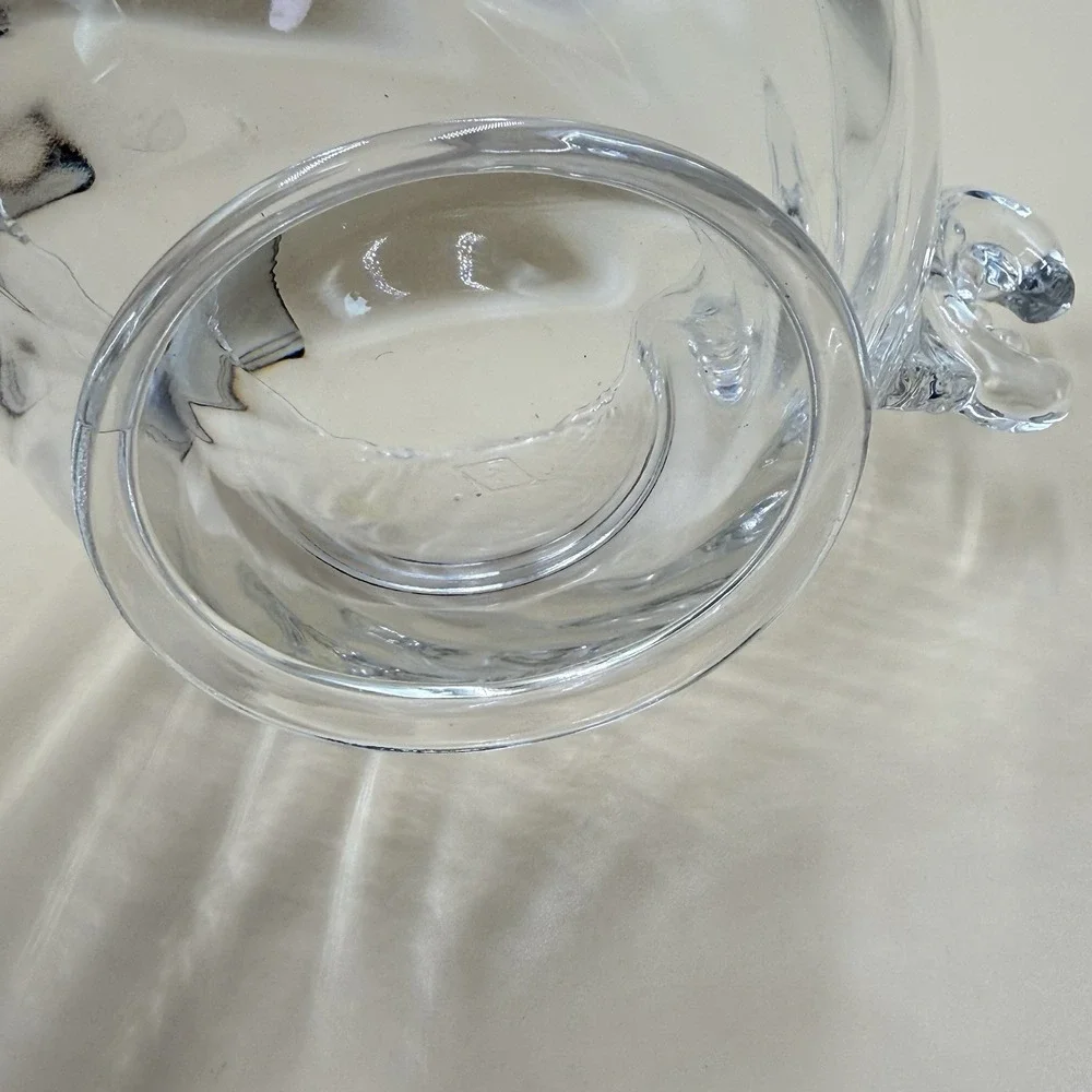 Heisey Waverly Pattern Ice Bucket Clear Vintage Crystal 1950s‎ Elegant Luxury
